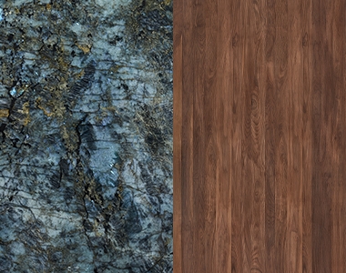 Sapphire/North American Black Walnut