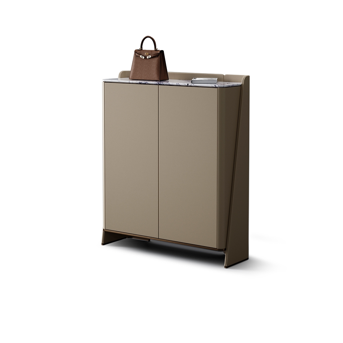 Wing shoe cabinet