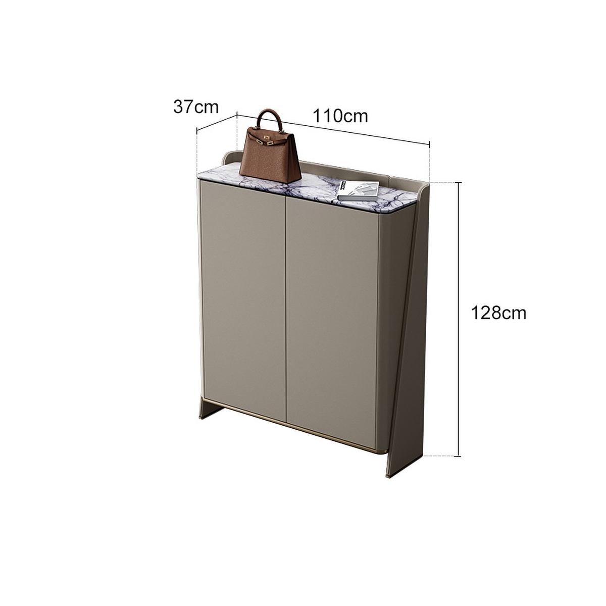 Wing shoe cabinet