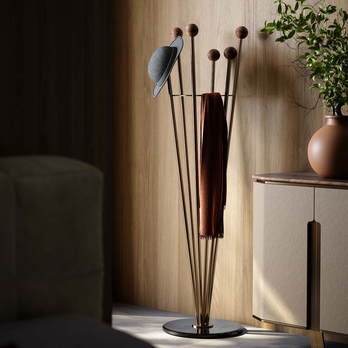 Tactful Coat Rack