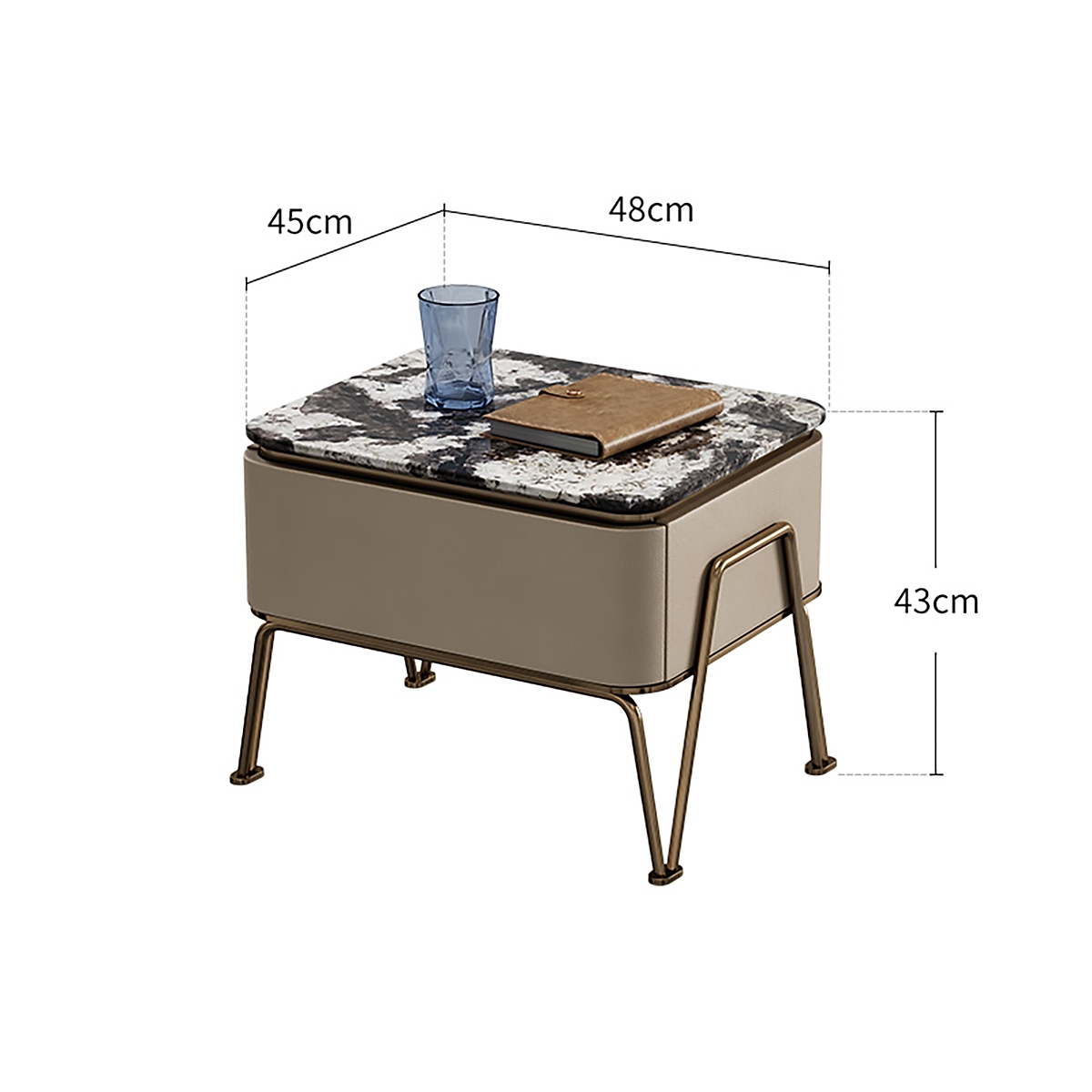 Plain Bedside table