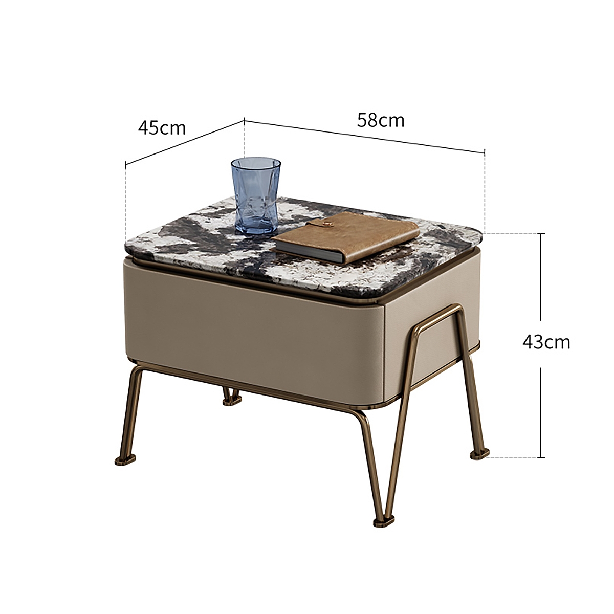 Plain Bedside table