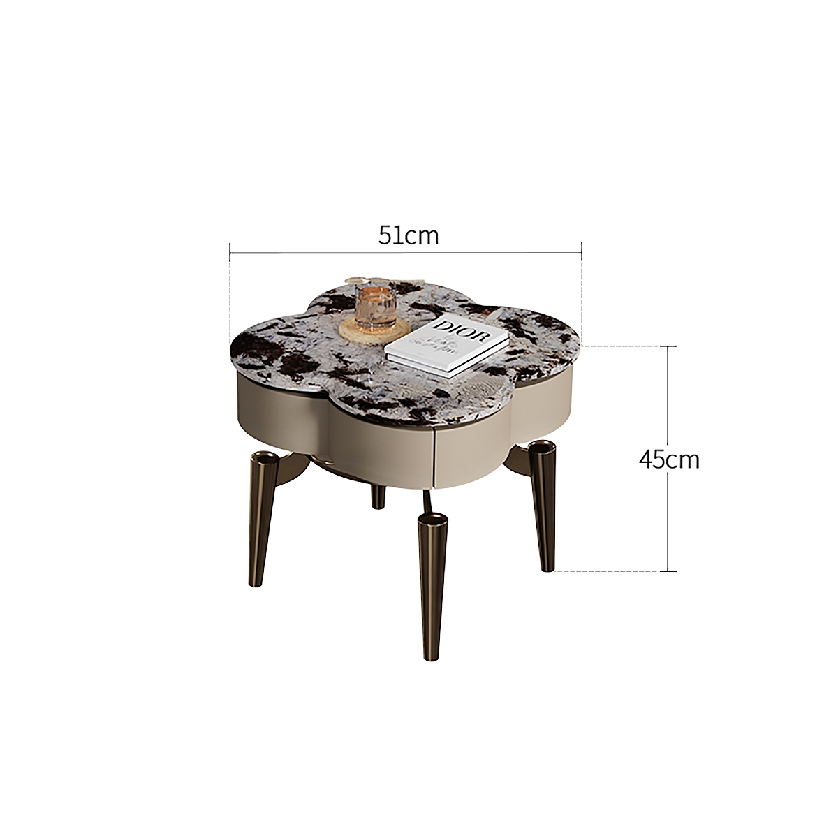 Pillar Bedside table