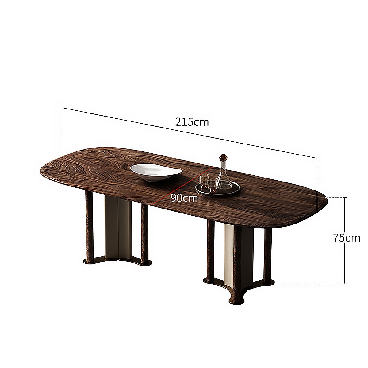 Pillar dining-table