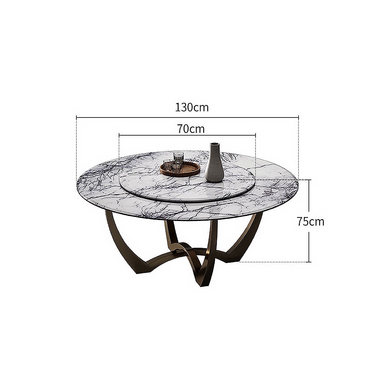 Plain dining-table