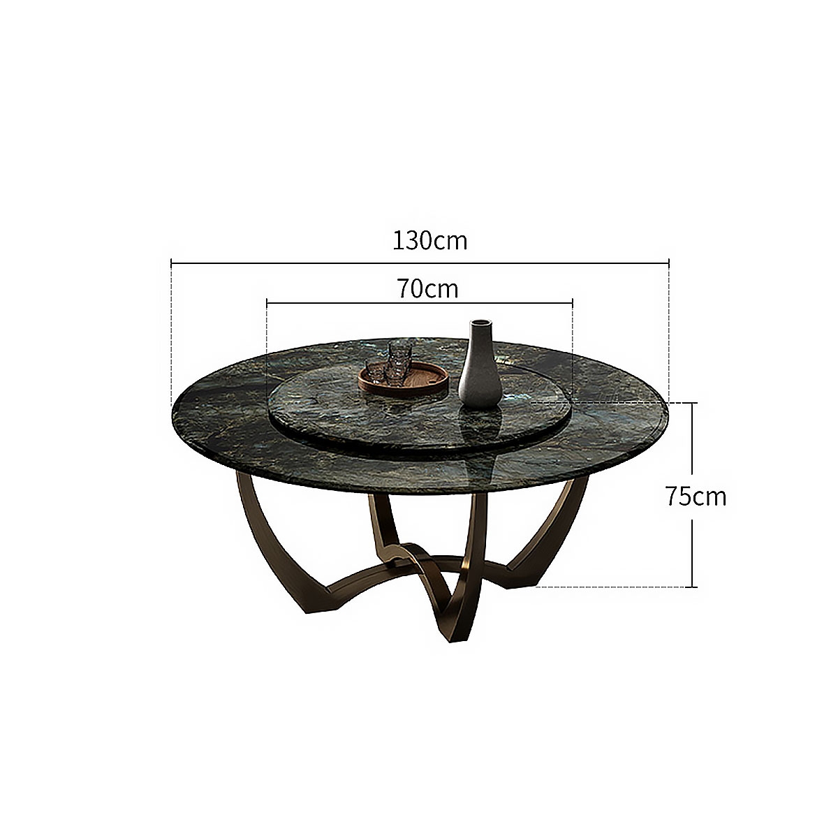 Plain dining-table