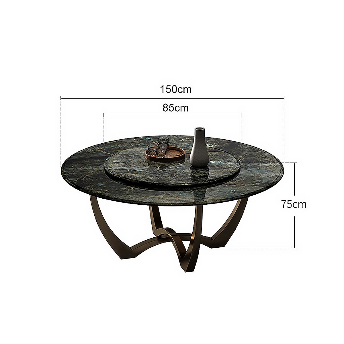 Plain dining-table