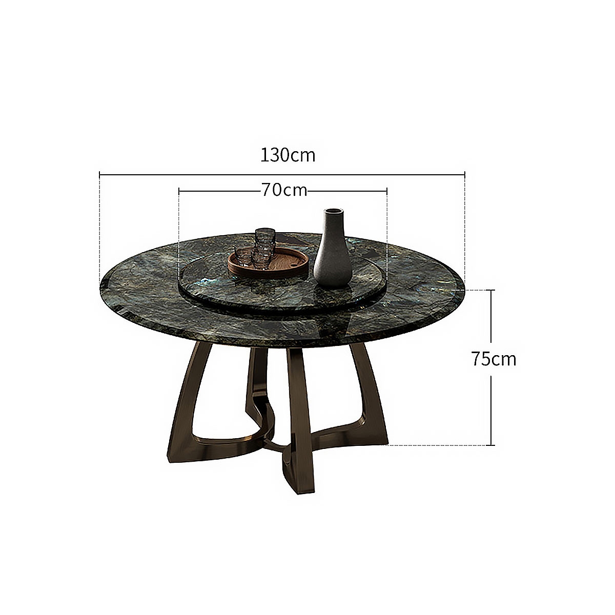 Arc dining-table