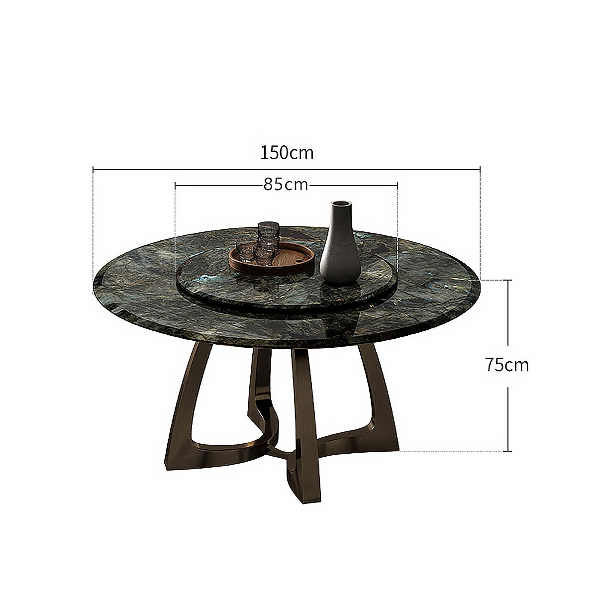 Arc dining-table