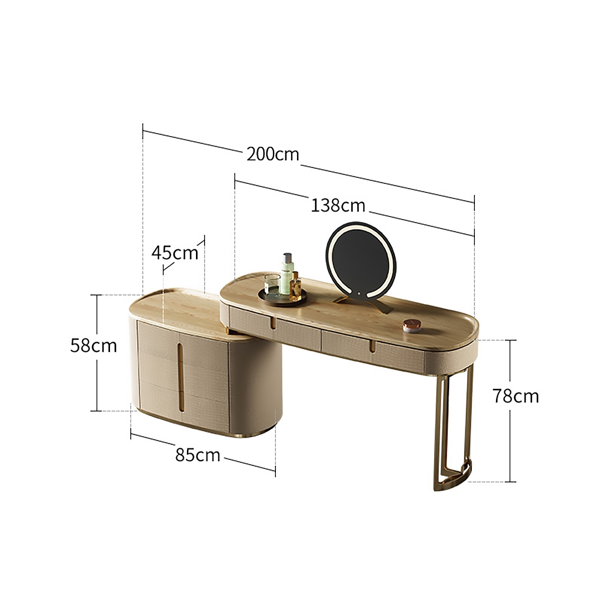 Plain Dressing table