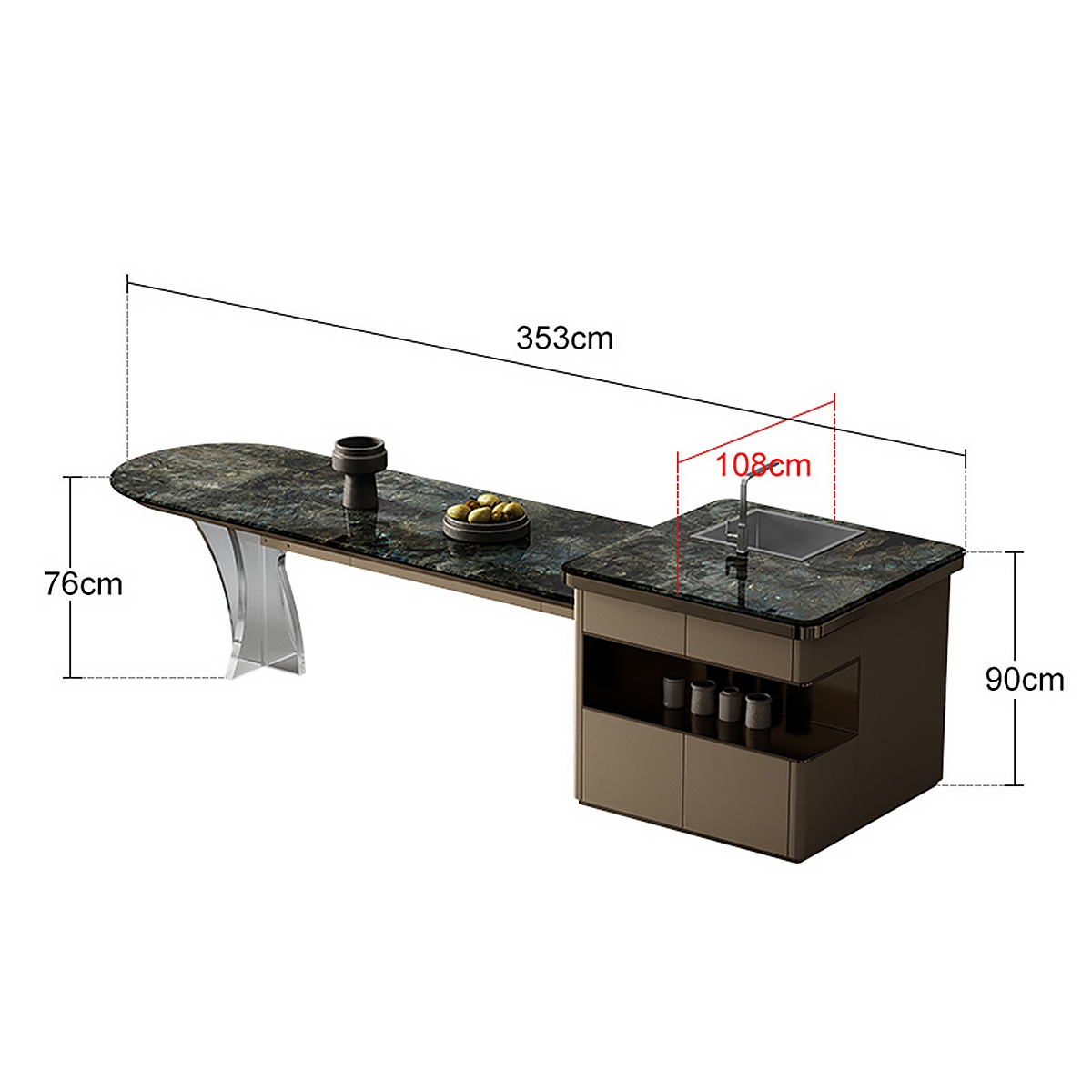 Cloud dining-table