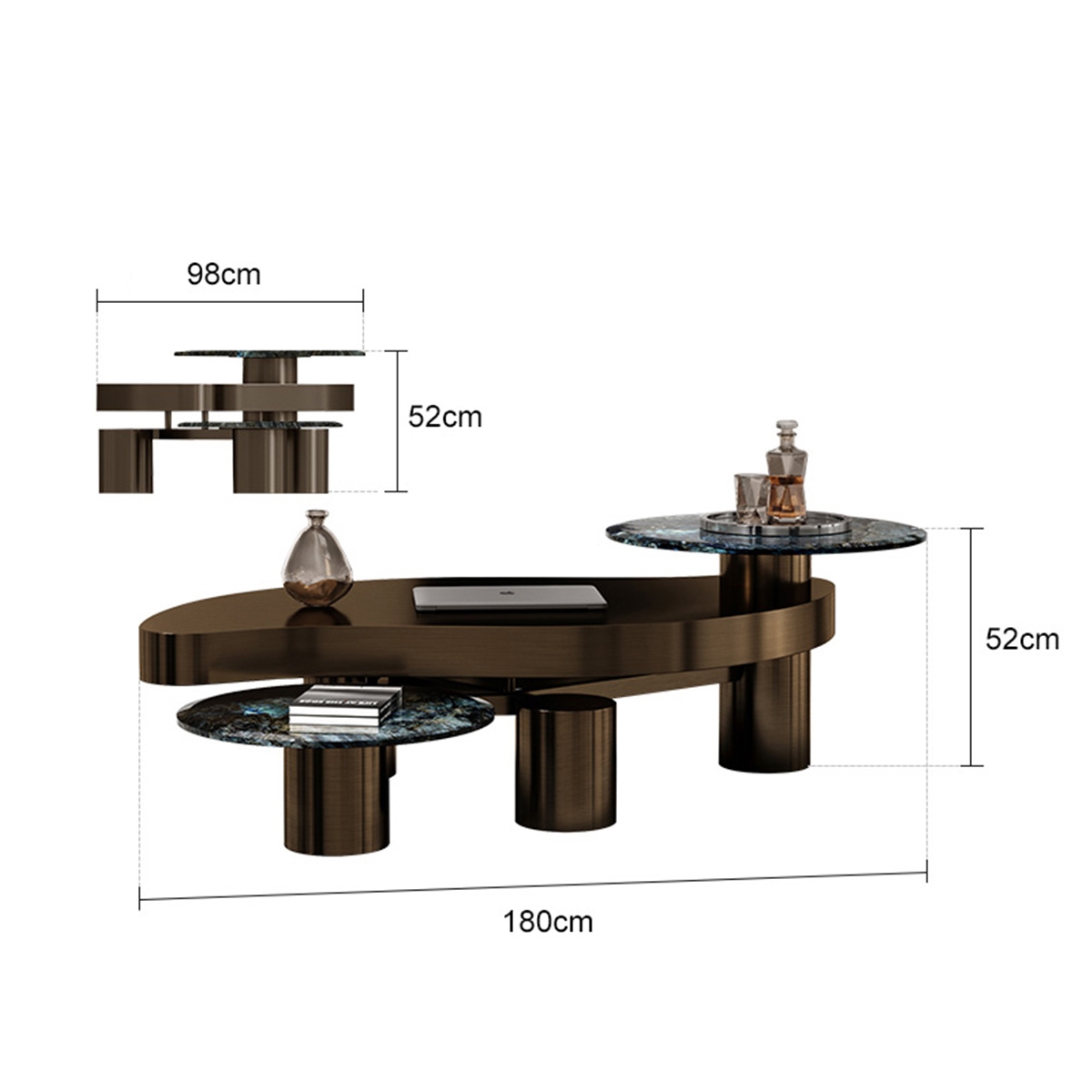 Pillar tea table